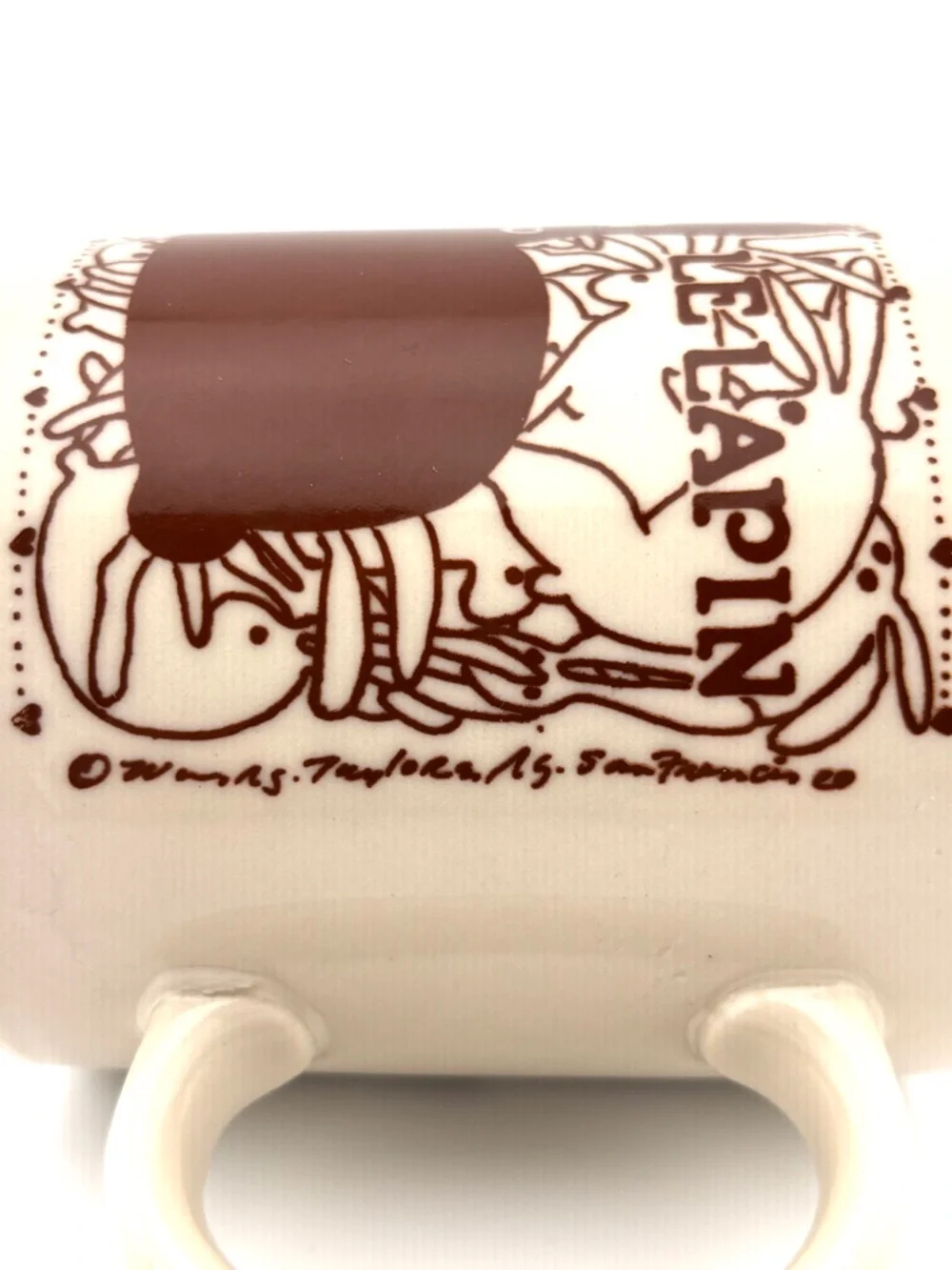 Vintage Taylor & Ng “Le Lapin” Ceramic Mug